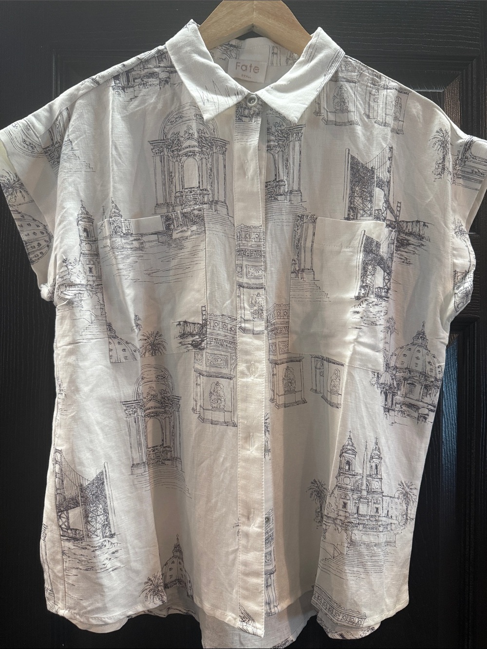 38% linen blouse.